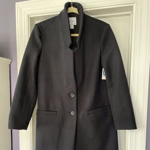 NWT Old Navy Women's Black Topcoat, Size Small. Never Worn